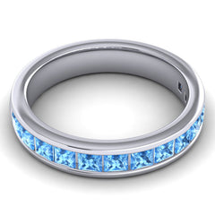 Swiss Blue Topaz Band