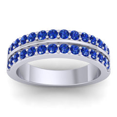 Blue Sapphire Band