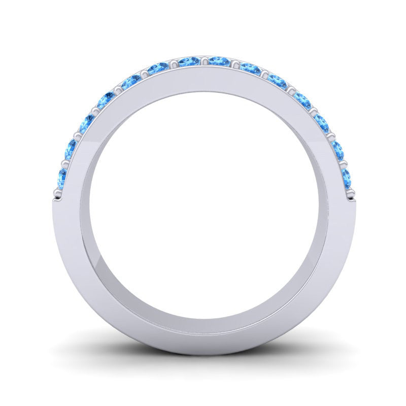 Swiss Blue Topaz Band