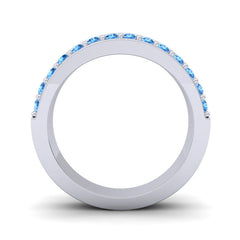 Swiss Blue Topaz Band