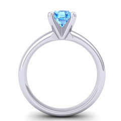 Swiss Blue Topaz and Diamond