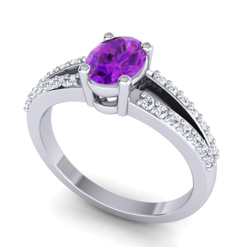 Amethyst and Diamond