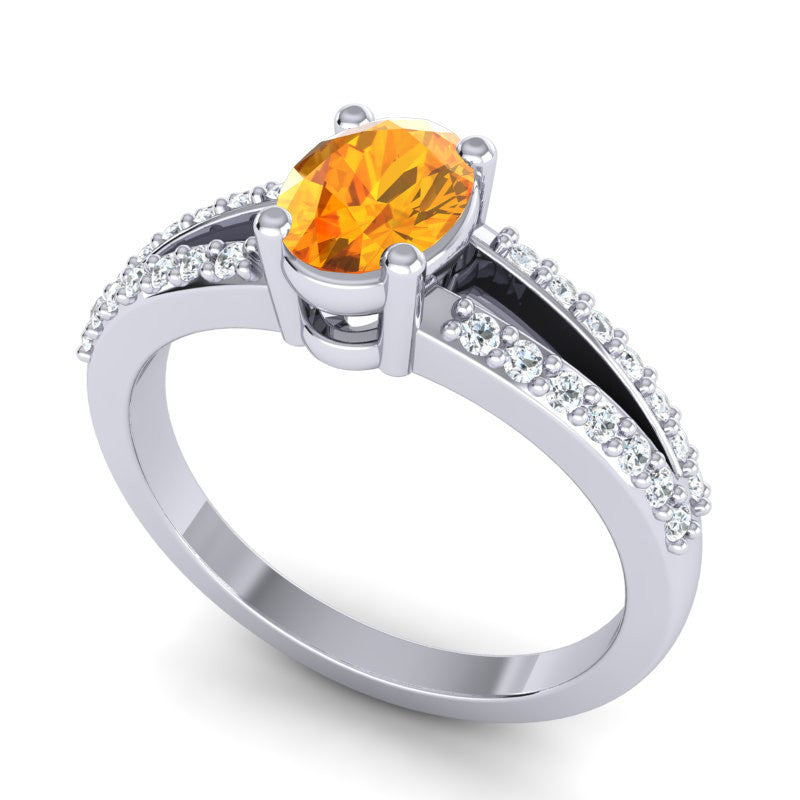 Citrine and Diamond
