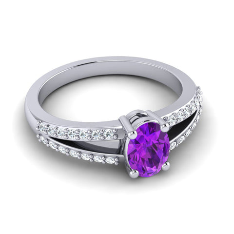 Amethyst and Diamond