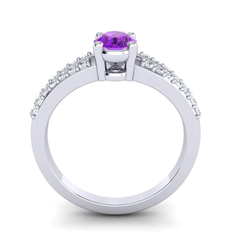 Amethyst and Diamond