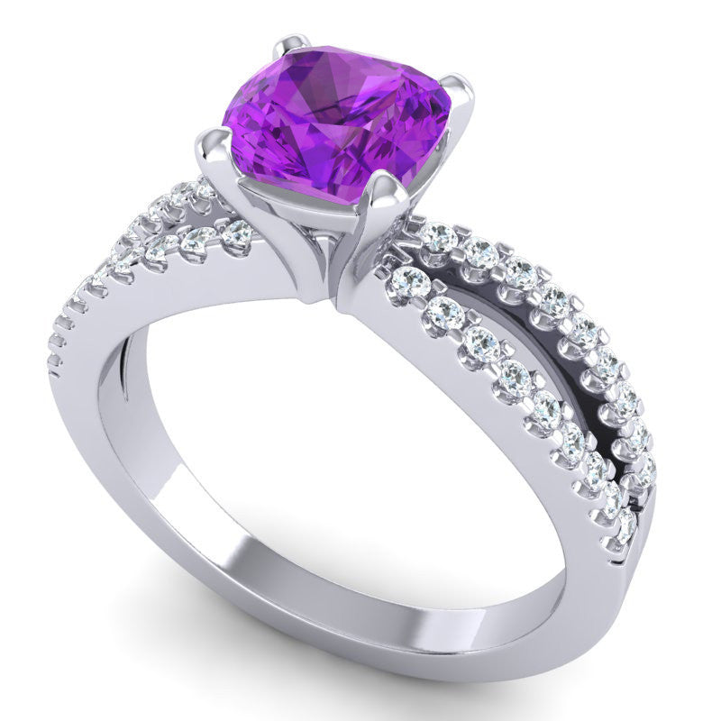 Amethyst and Diamond