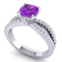 Amethyst and Diamond