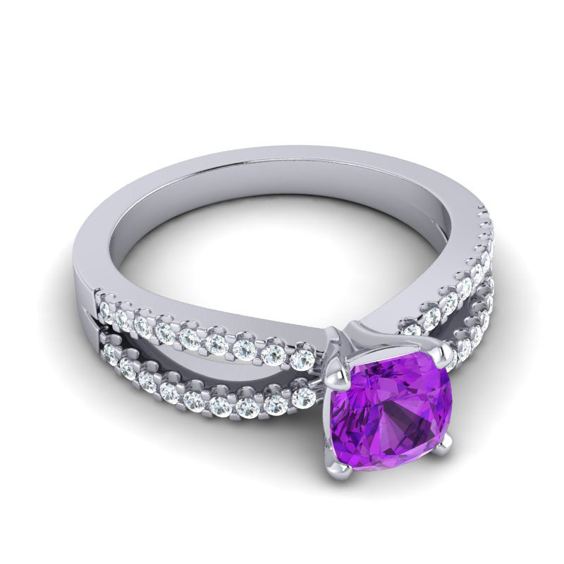 Amethyst and Diamond