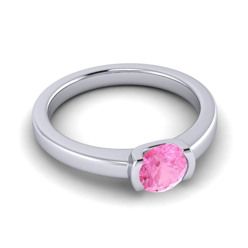 Pink Tourmaline and Diamond