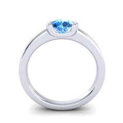 Swiss Blue Topaz and Diamond