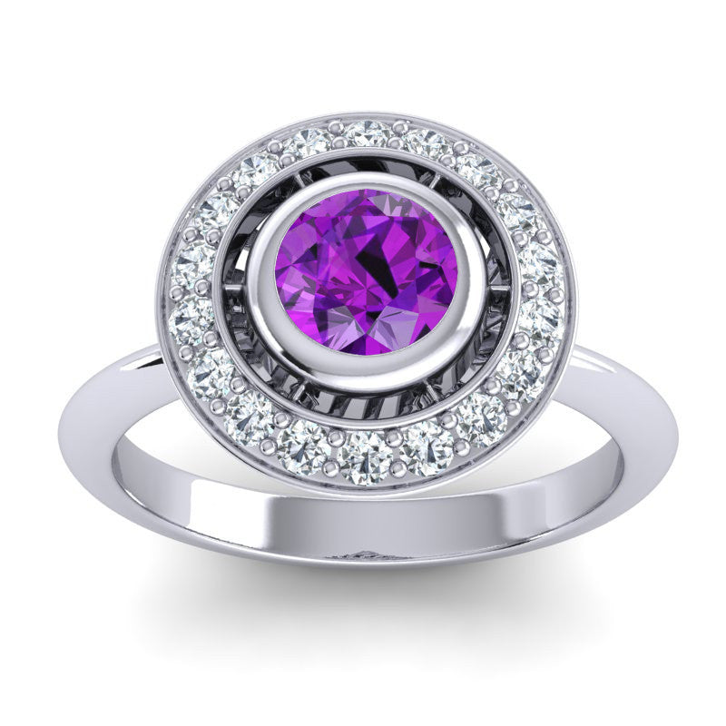 Amethyst and Diamond