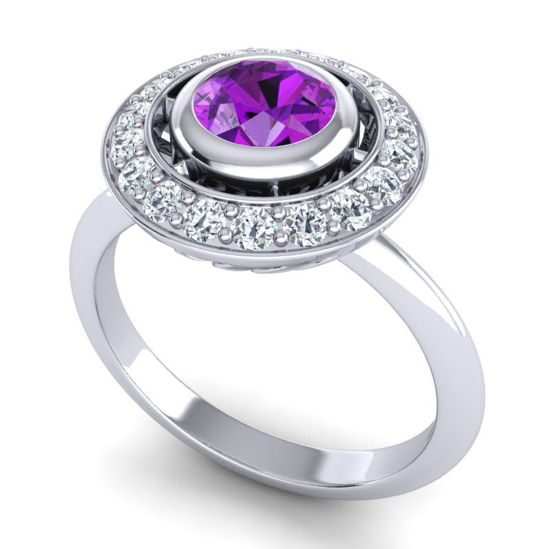 Amethyst and Diamond