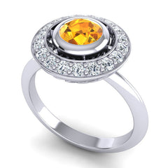 Citrine and Diamond