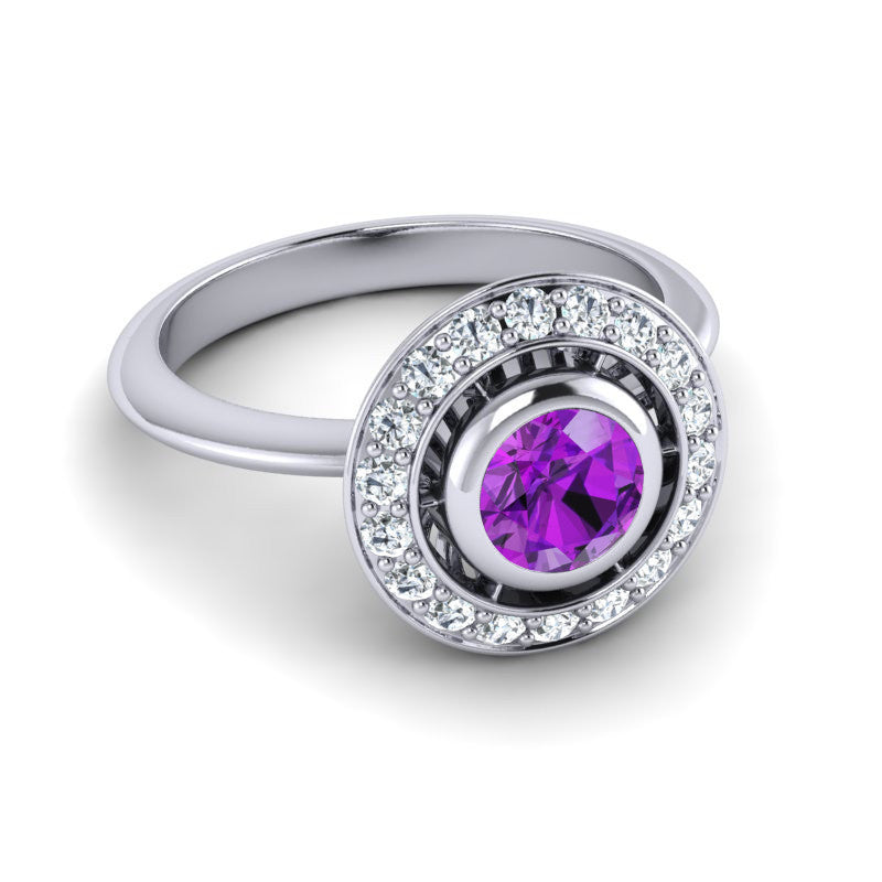 Amethyst and Diamond