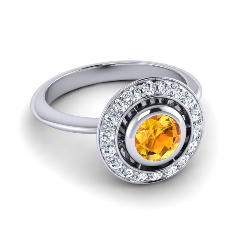 Citrine and Diamond
