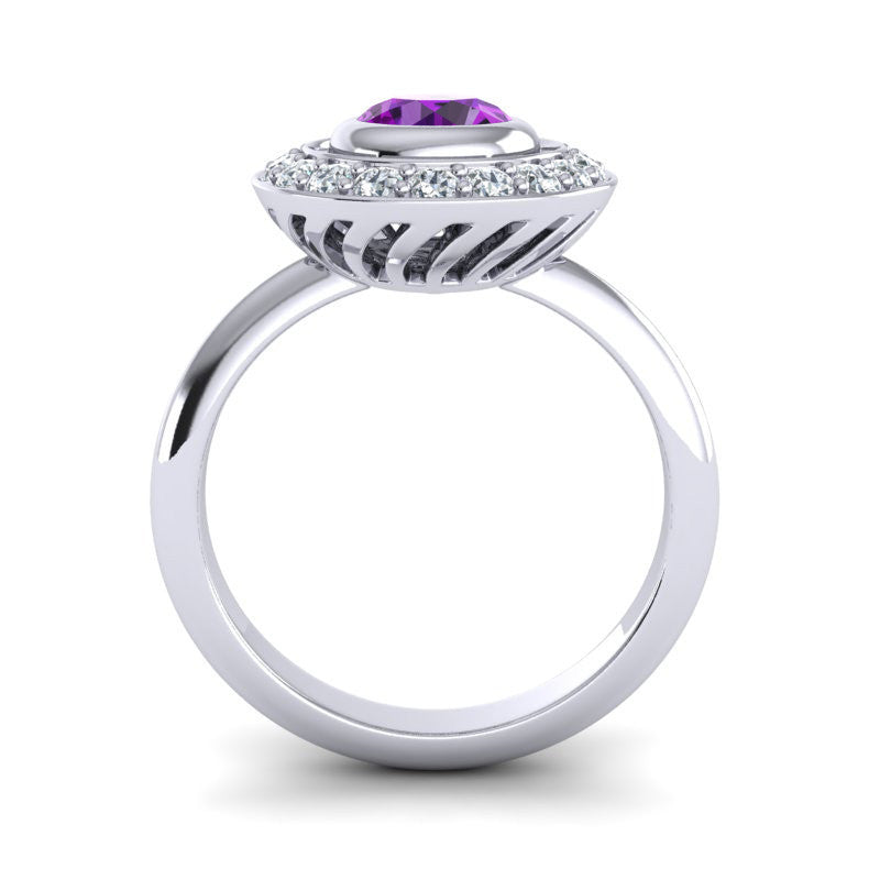 Amethyst and Diamond