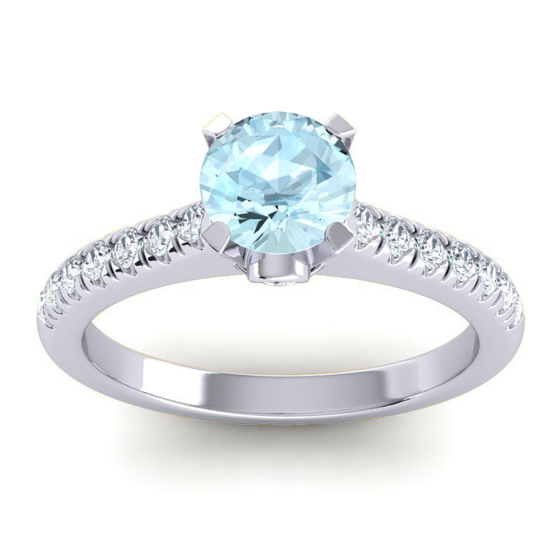 Aquamarine and Diamond