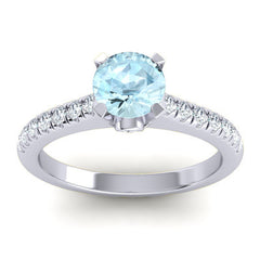 Aquamarine and Diamond