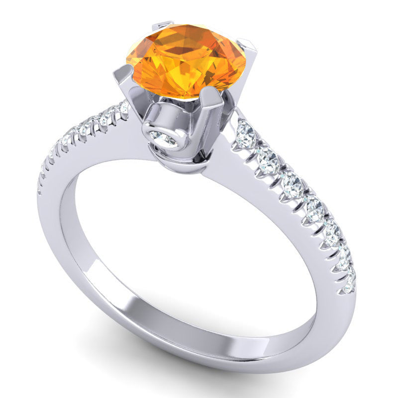 Citrine and Diamond