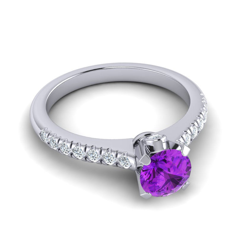 Amethyst and Diamond