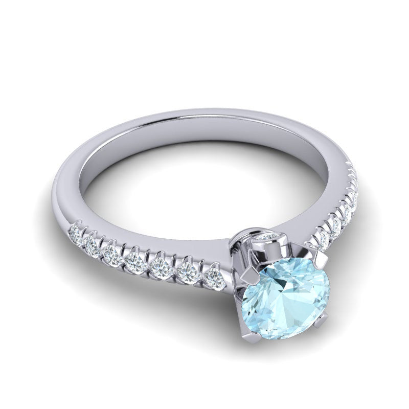 Aquamarine and Diamond