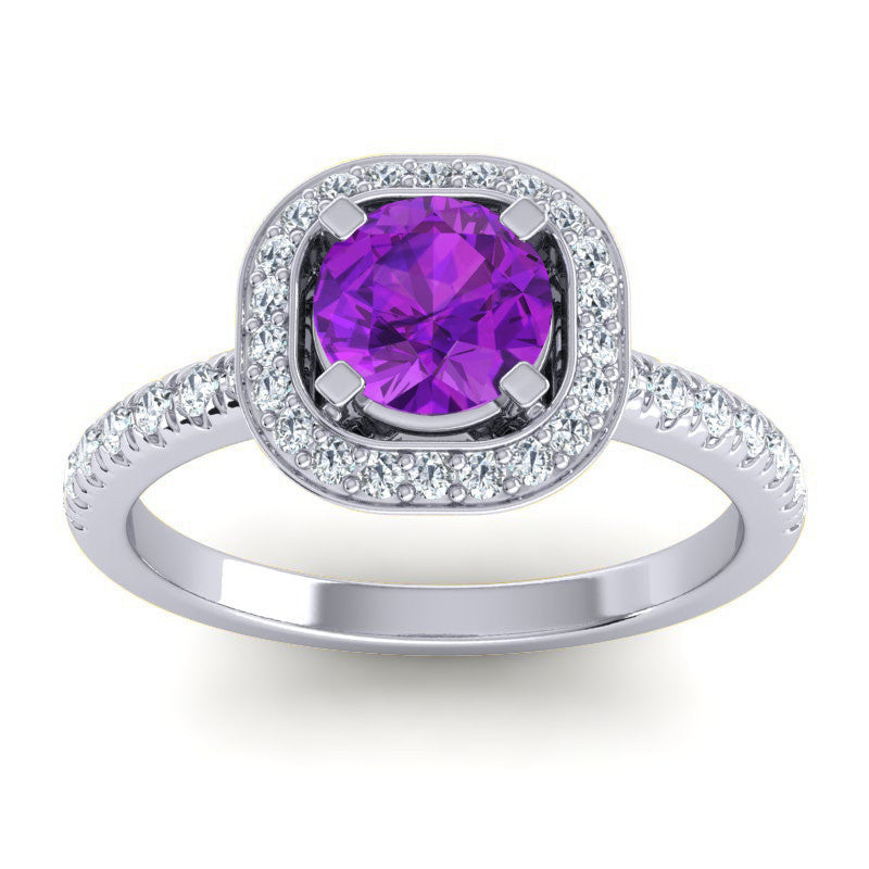 Amethyst and Diamond