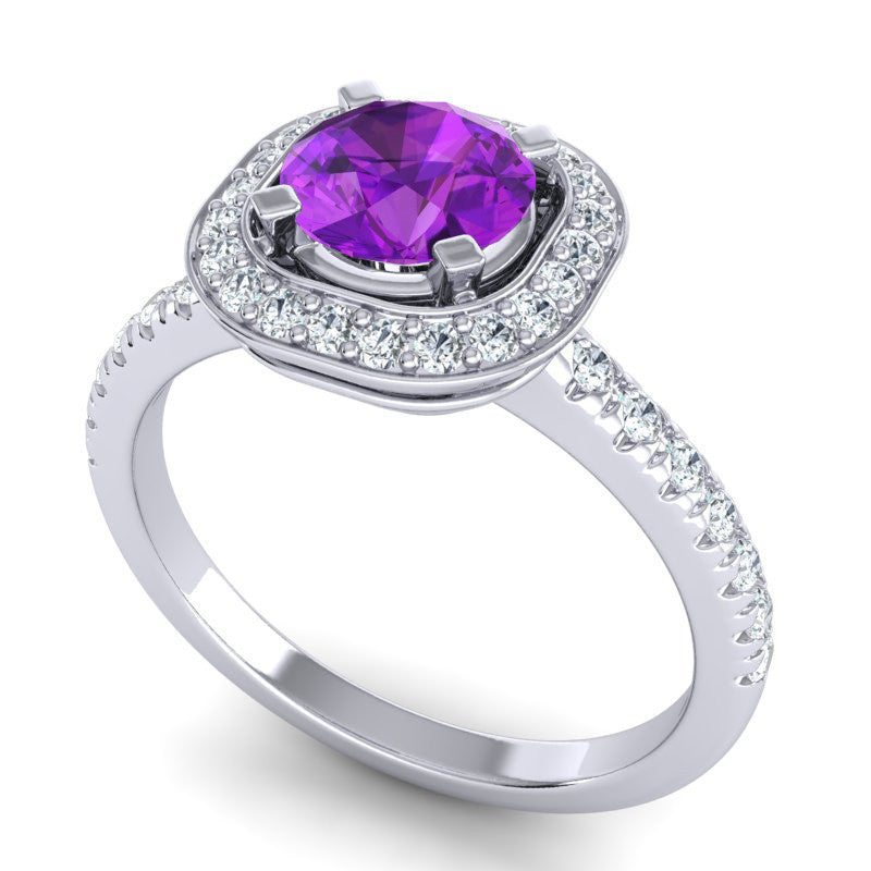 Amethyst and Diamond