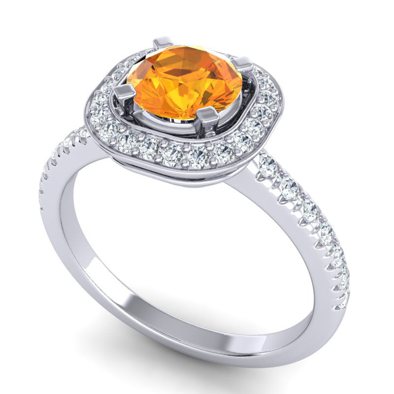 Citrine and Diamond