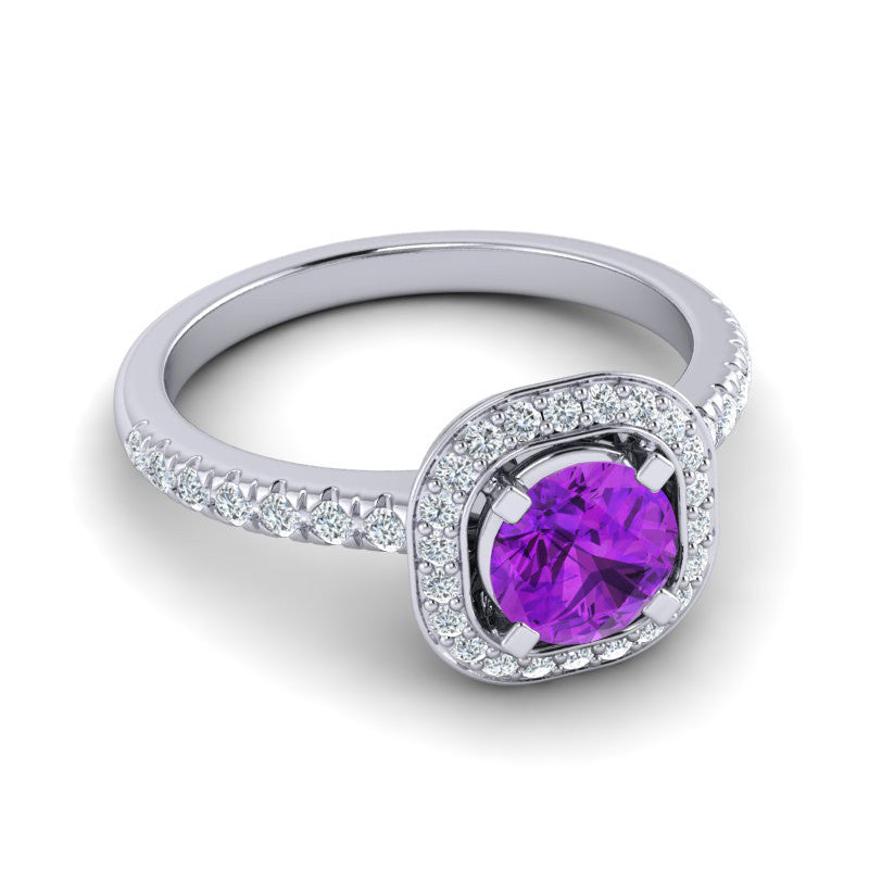Amethyst and Diamond