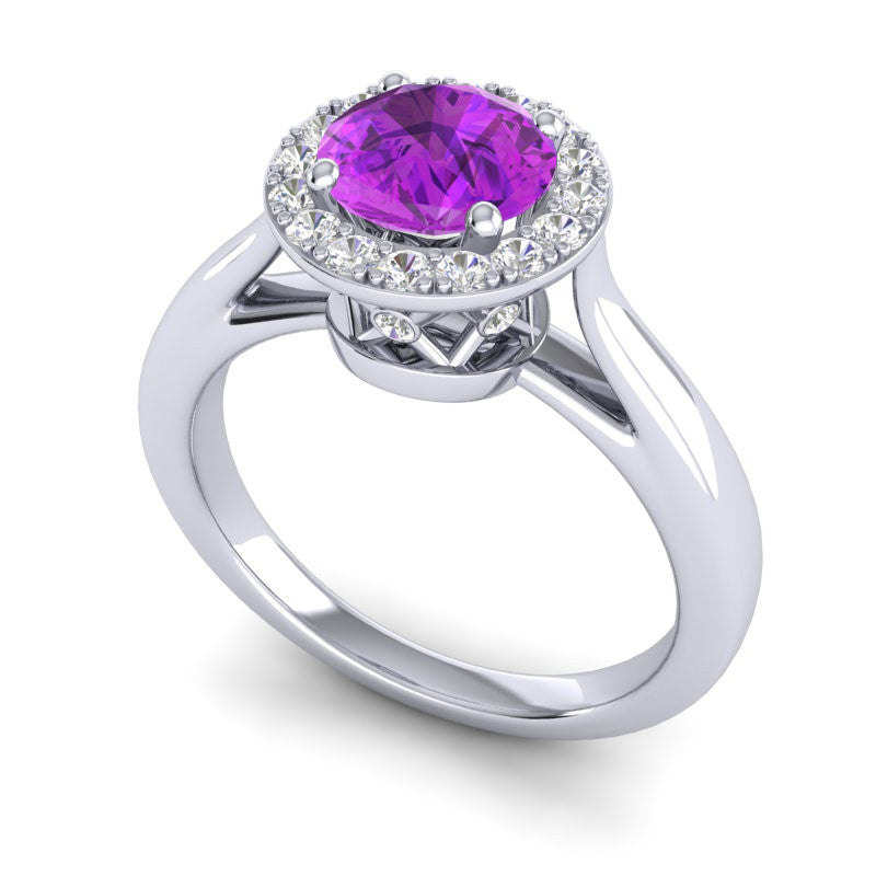 Amethyst and Diamond