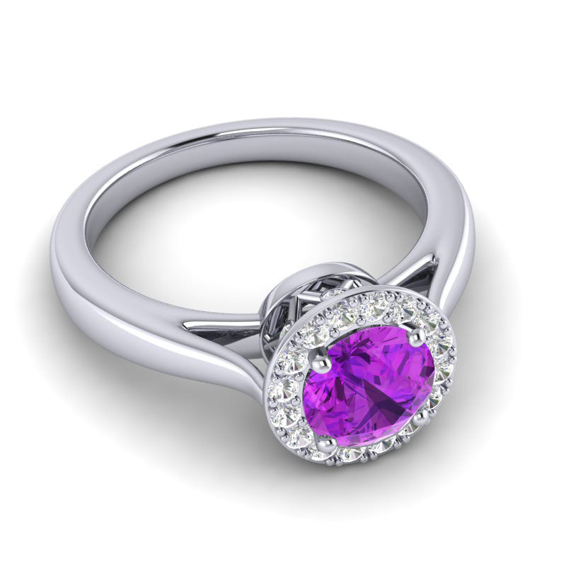 Amethyst and Diamond