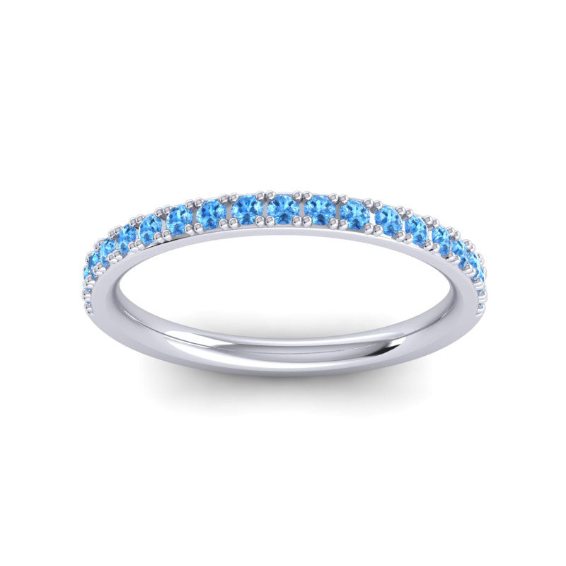 Swiss Blue Topaz Band