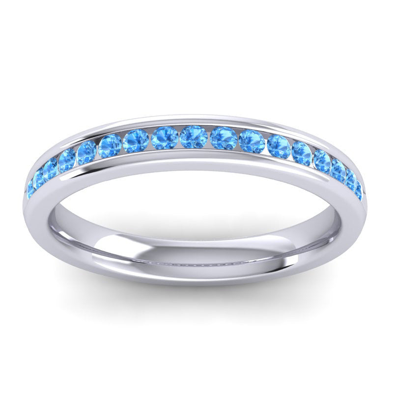 Swiss Blue Topaz Band