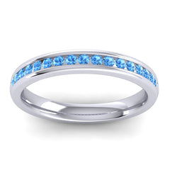 Swiss Blue Topaz Band