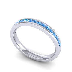 Swiss Blue Topaz Band