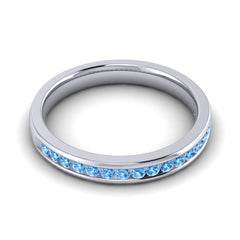 Swiss Blue Topaz Band