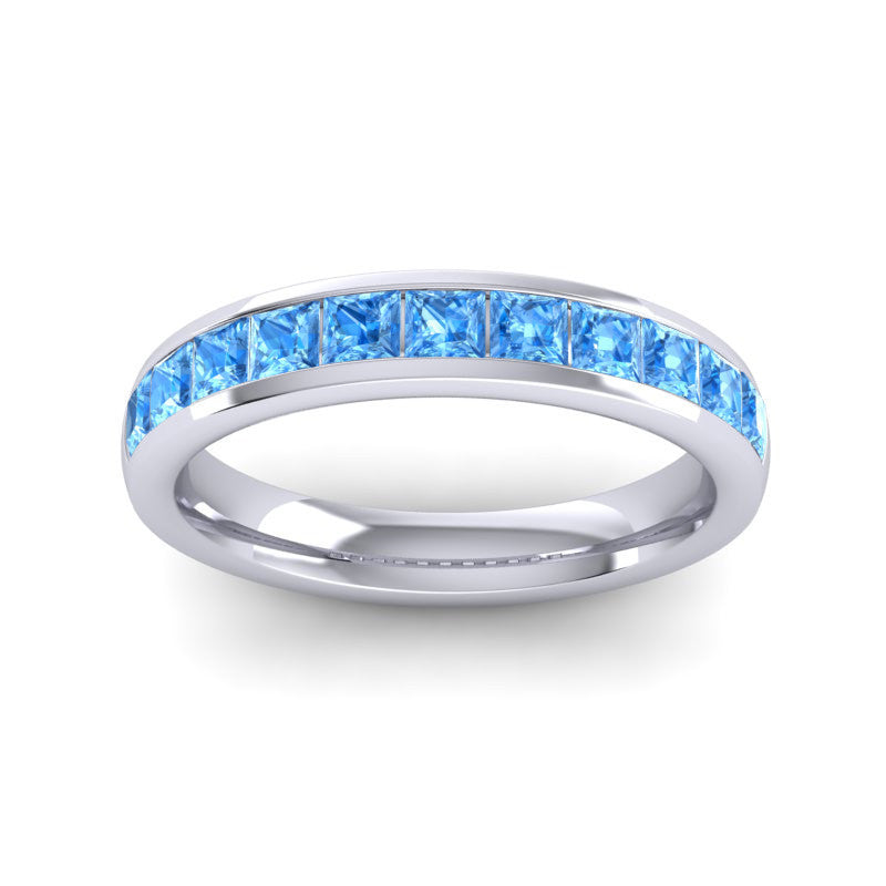 Swiss Blue Topaz Band