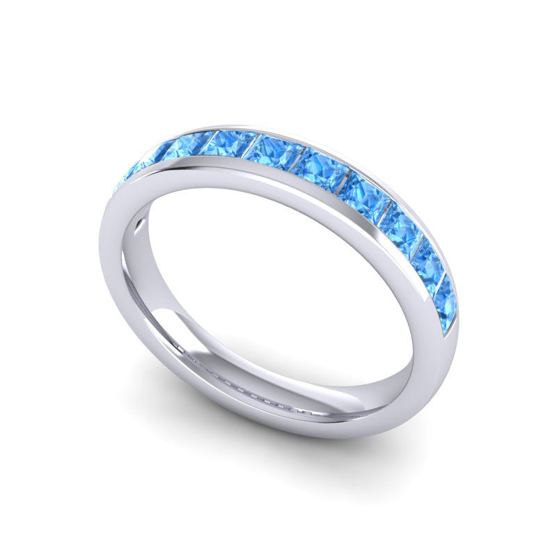 Swiss Blue Topaz Band