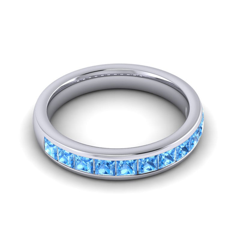 Swiss Blue Topaz Band