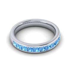 Swiss Blue Topaz Band