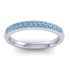 Swiss Blue Topaz Band