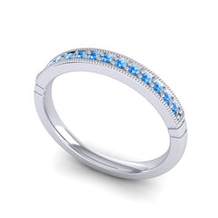 Swiss Blue Topaz Band