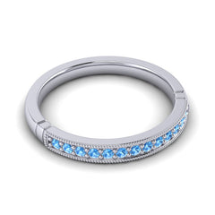 Swiss Blue Topaz Band