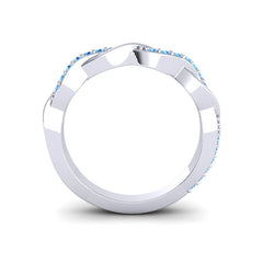 Swiss Blue Topaz Band