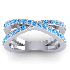 Swiss Blue Topaz Band