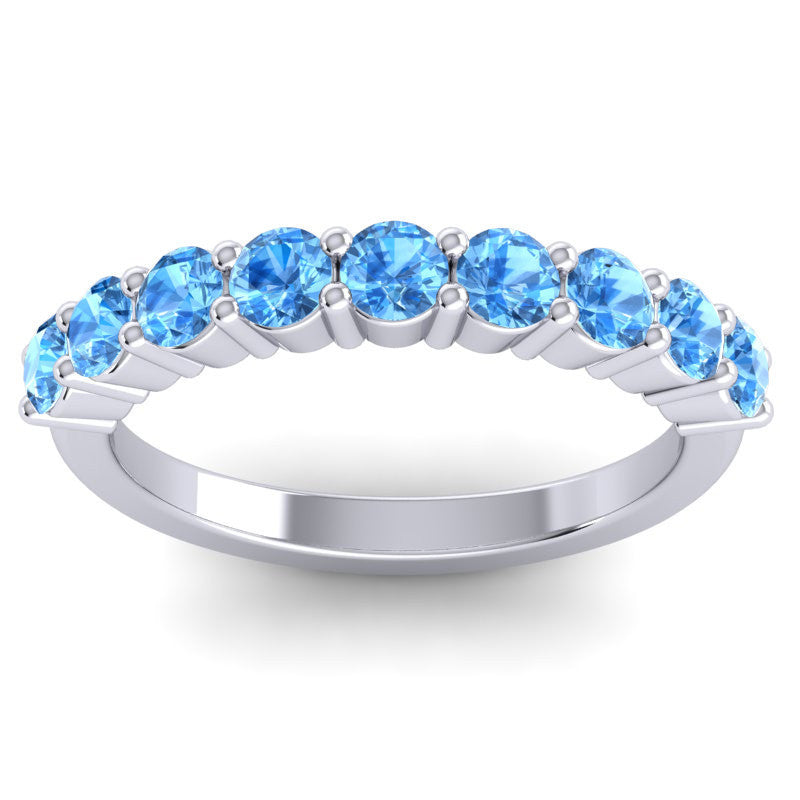 Swiss Blue Topaz Band