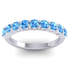 Swiss Blue Topaz Band