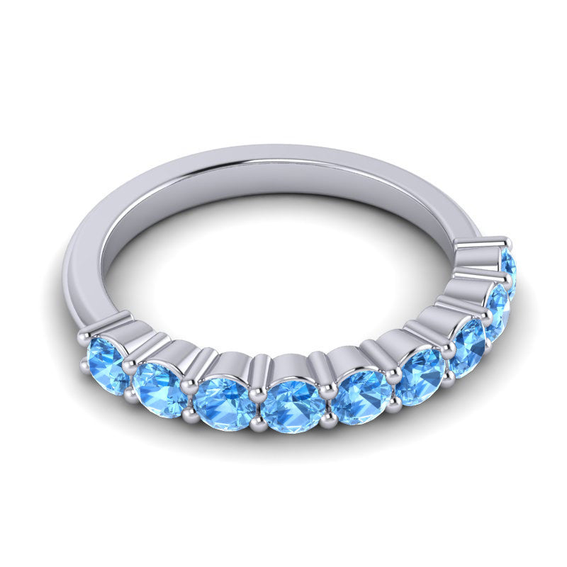 Swiss Blue Topaz Band