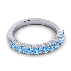 Swiss Blue Topaz Band