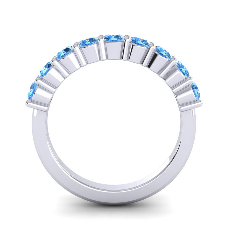 Swiss Blue Topaz Band